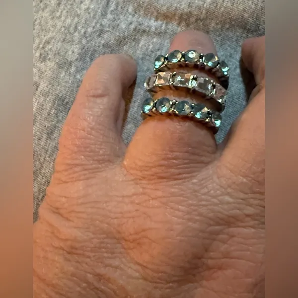 Silver Women's Ring Set NWT - Image 5