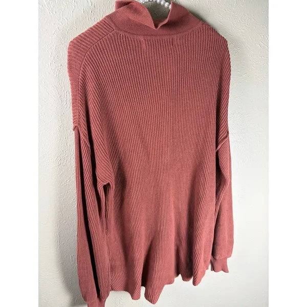 NEW Free People Beach XS Sweater Mini Dress Canyon Sunset Knit Lagenlook Boho - Image 8