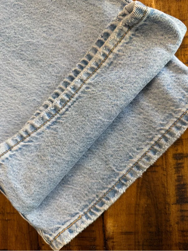 Levi's Ribcage Light Wash Distressed Wide-Leg Jeans Size 24 - Image 16