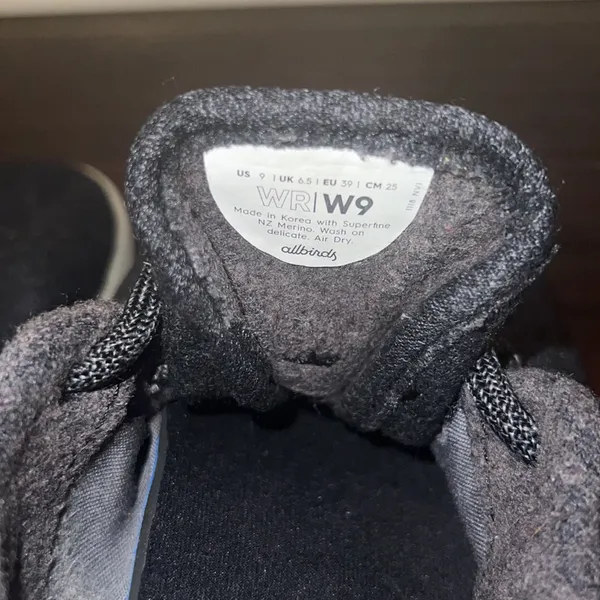 Allbirds Wool Runner Sneakers Size9 - Image 6