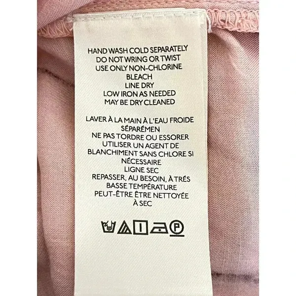 Pilcro Liquid Button Down shirt Coral size L - Image 8