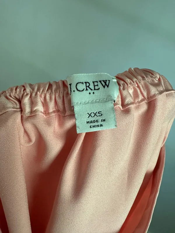 Light pink satin J.Crew midi skirt - Image 2