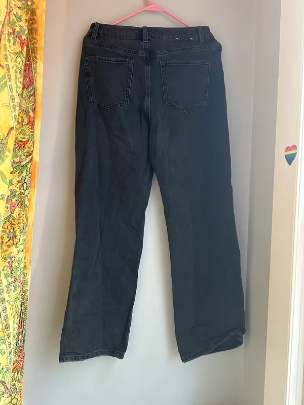 Distressed Black Denim Jeans - Image 2