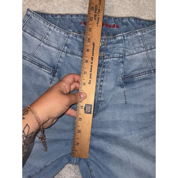 lucky brand‎ stevie high rise flare jeans 8/29 light wash - Image 7
