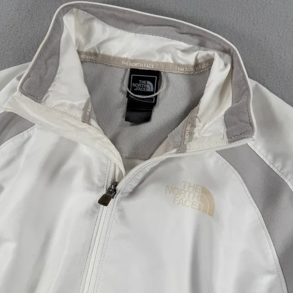 Y2k The North Face Flight Series White Grey Full Zip Windbreaker Jacket Womens M - Image 6