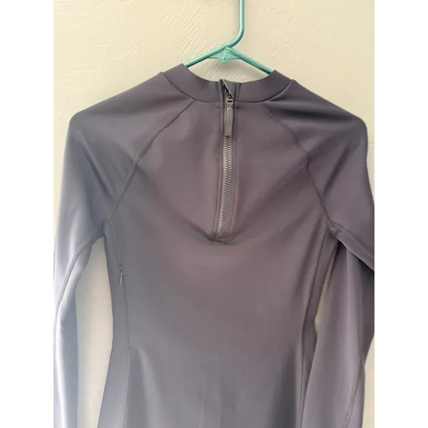 Greyson Womens XS Black Long Sleeve Mock Golf Quarter Zip Performance Mini Dress - Image 4