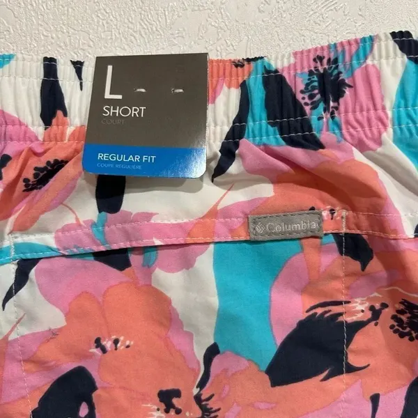 Columbia Women’s Sandy River II Printed Shorts Large 5” Inseam Floral - Image 4