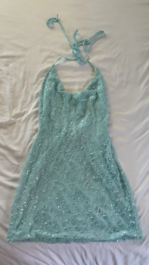 EGO Teal sequin dress - Image 2