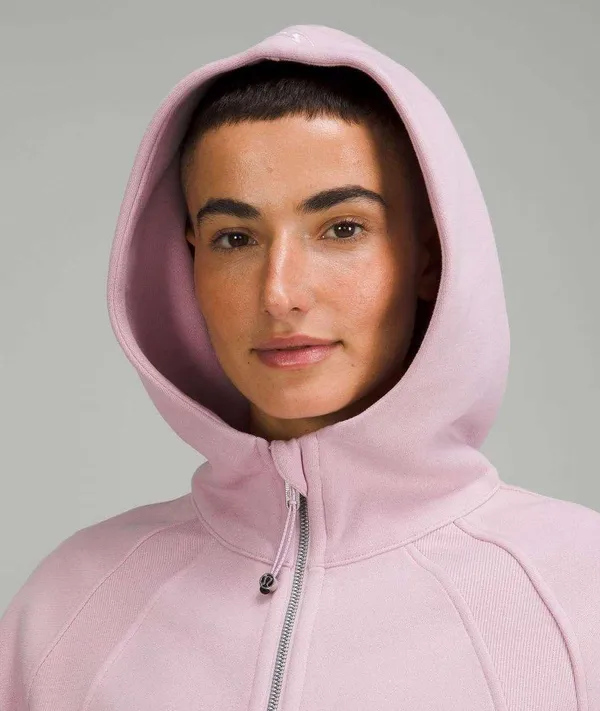 Lululemon Scuba Oversized Half-Zip Hoodie in Pink Peony - Image 4