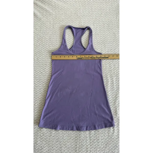 Lululemon Purple Racerback Athletic Tank Top Slim Fit Scoop Neck Sleeveless - Image 4