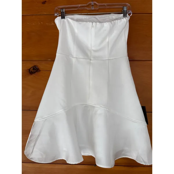 Lulus Compelling Style White Strapless Mini Dress Tube Classy Night Out Small - Image 3