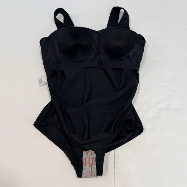 Lands End Black Tugless Low Leg Soft Cup One Piece Swimsuit Size 16W - Image 8
