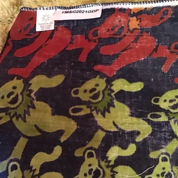 NWT Grateful Dead Earthy Dancing Bears Bandana - Image 4