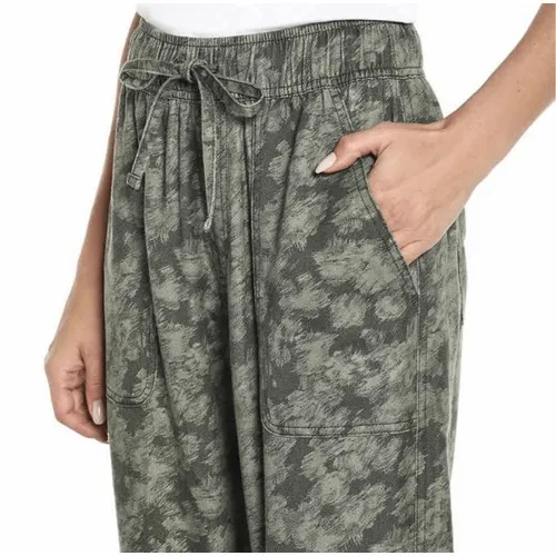 ORVIS Jogger Pants Women XL Green Digital Camo Tencel Lyocell Relaxed Travel NWT - Image 4