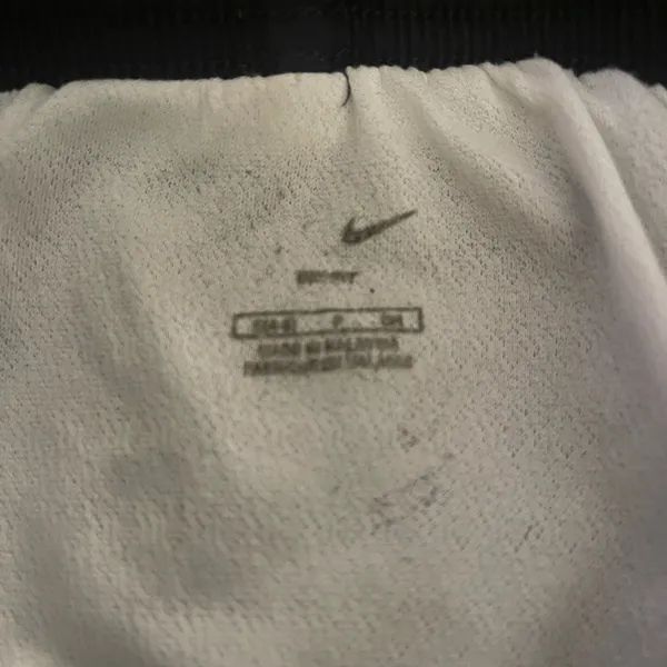 Nike Women's Navy and White Athletic Shorts - Image 4
