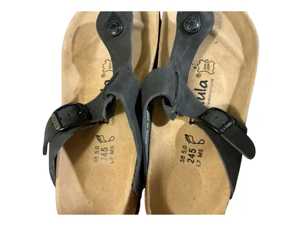 Betula by Birkenstock Black Classic Thong Sandal Women's Size 8 / 38 NWOT - Image 5