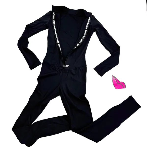 Workout Jumpsuit Gym Romper Long Sleeve Athletic Romper One Piece Slim Fit Yoga - Image 11