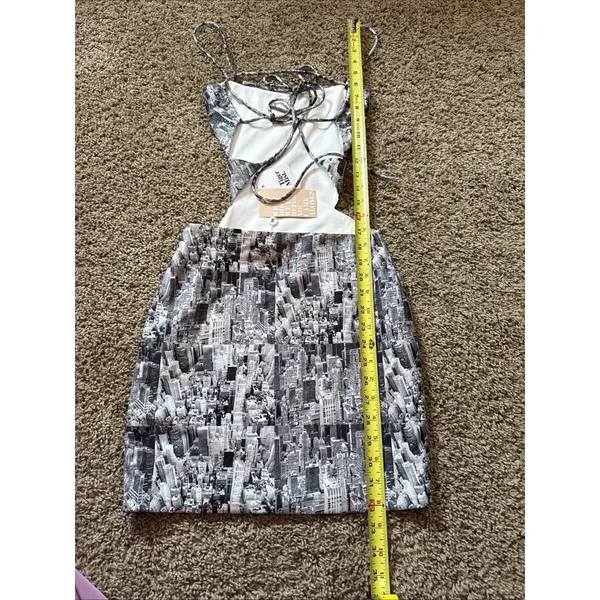 Tiger Mist Keelis Dress XS Body Con Strappy Open Sides XS - Image 7
