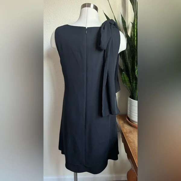 Vintage Liz Claiborne Night Black‎ Beaded Cocktail Dress Size 8 - Image 3