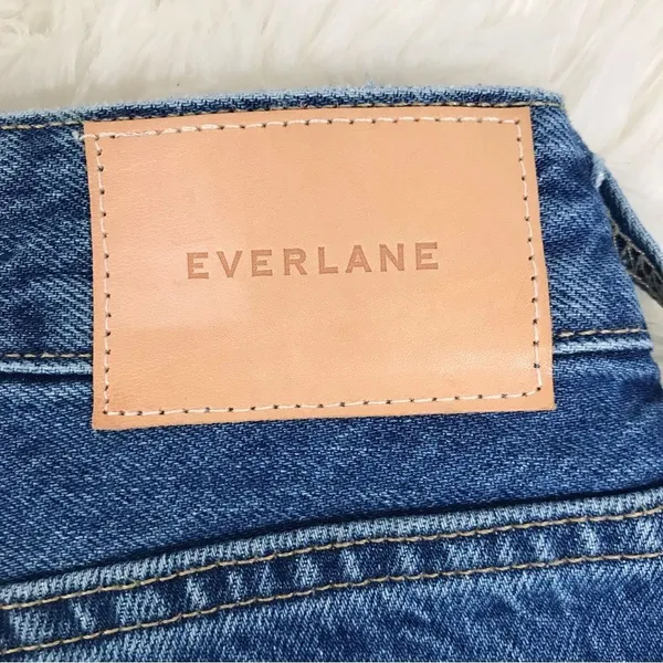 New EVERLANE The Curvy 90s Cheeky Straight‎ Jean Button Fly Organic Cotton Sz 25 - Image 11