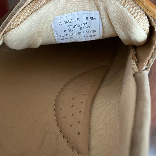 Sperry Sueded Jute and Metallic Slip On Boat Shoes STS95795 - Image 5