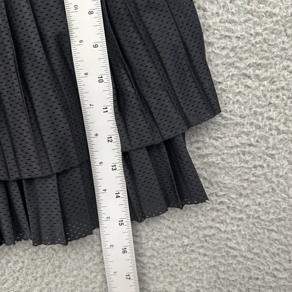 Free People Movement On Deck Skirt Skort Black Mesh Pleated Tennis Women Large - Image 6