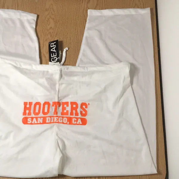 New w/Spots Hooters Rare Sheer Pants From San Diego CA Stretchy Medium/Large/XL - Image 3
