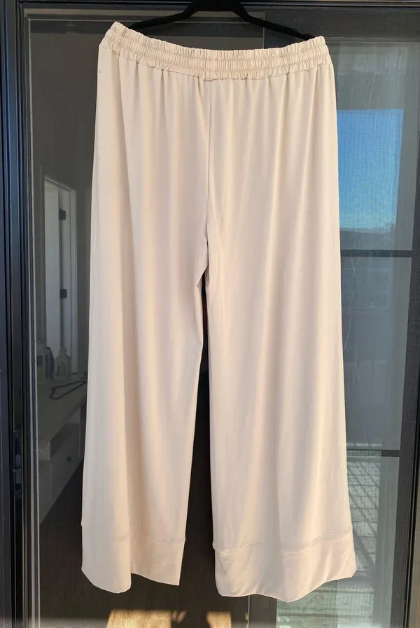 Tarse Wide Leg Palazzo High Waist Casual Sweatpants With Pocakets Yoga Pants New - Image 8