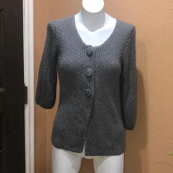 Sweater works cardigan Gray - Image 2