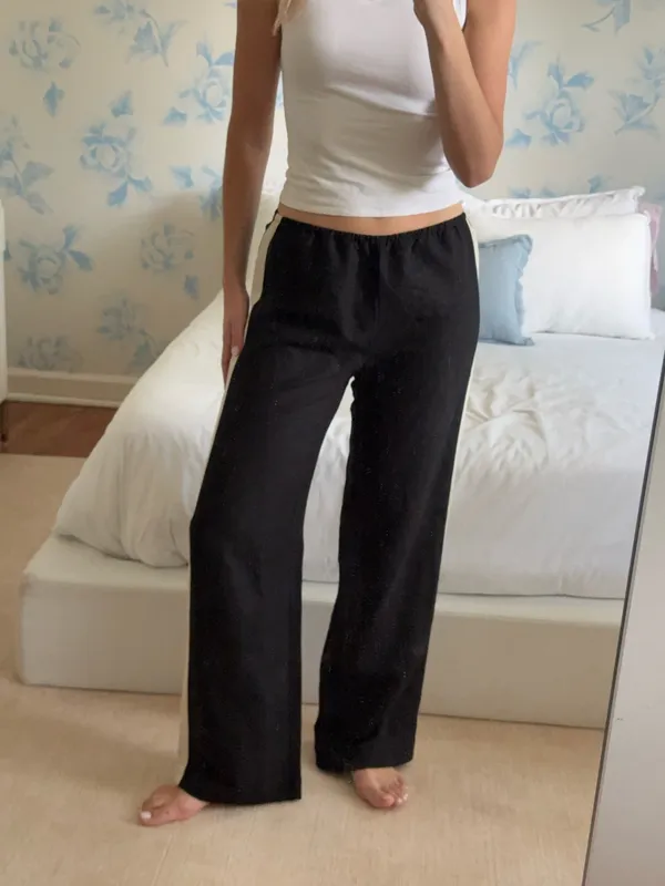 Sanctuary Women’s Pants Black White Stripe - Image 2
