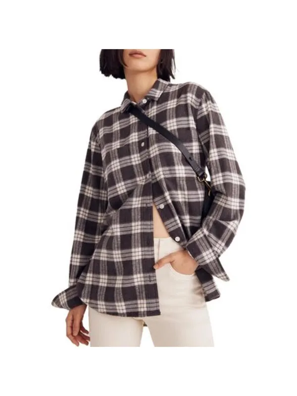 Madewell Swingy Oversized Ex - bf Flannel - Image 3