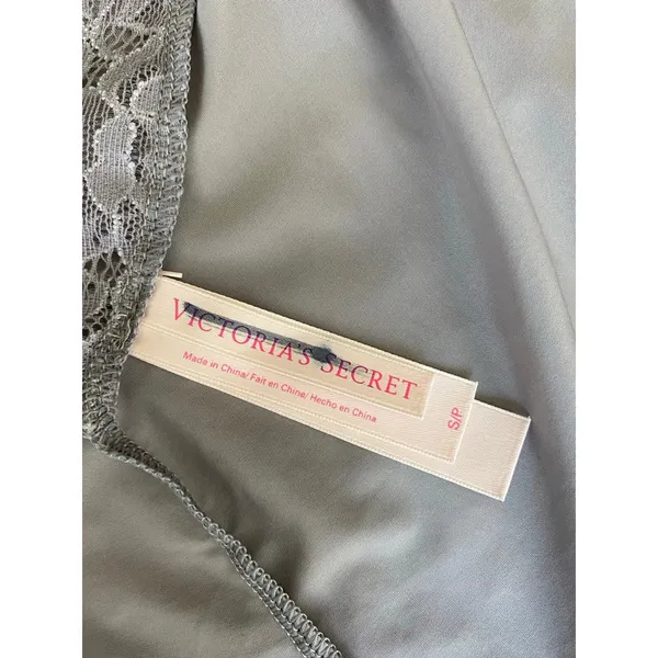 Lingerie Victoria’s Secret Gray Lavender Lace Babydoll Chemise Nightgown S - Image 6