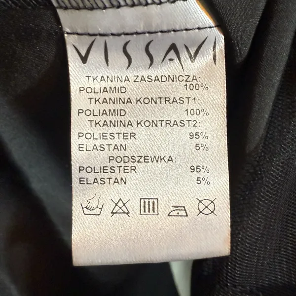 Vissavi Vintage Y2K 8 Tulle Illusion Mesh Dress Embroidered Floral Semi Formal‎ - Image 9