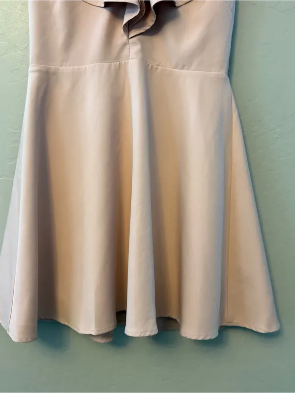 Lulus Divine Darling Light Pink Ruffled Skater Dress size large - Image 8