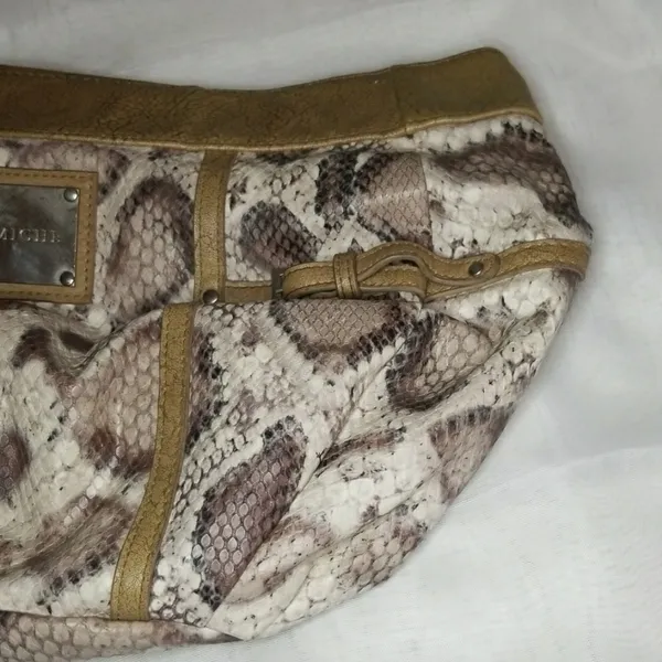 Miche snake print textured shell Tan - Image 3
