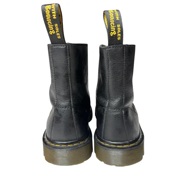 Dr. Martens Luana Black Leather Combat Boots Women’s Size 9 AW004 - Image 4