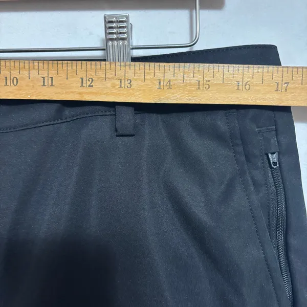 Lands' End Active Chino Shorts‎ Black Stretch OEKO-TEX Technical Golf Travel 12 - Image 4