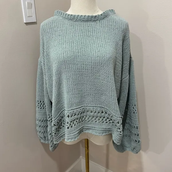 Cupio‎ teal sweater large - Image 2