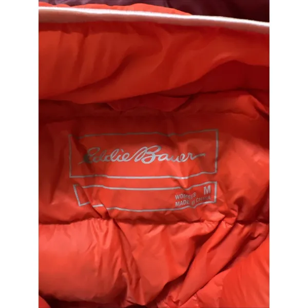 Eddie Bauer 1/4 Snap EB650 Down Puffer Pullover Jacket Women's Medium Retro - Image 6