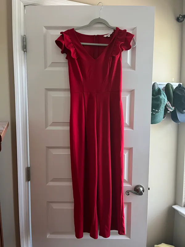 Red Ruffle Romper - Image 2