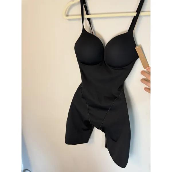 SKIMS Ultimate Mid Thigh Bodysuit Onyx Black Butt Enhancing XS Shapewear NWT - Image 6