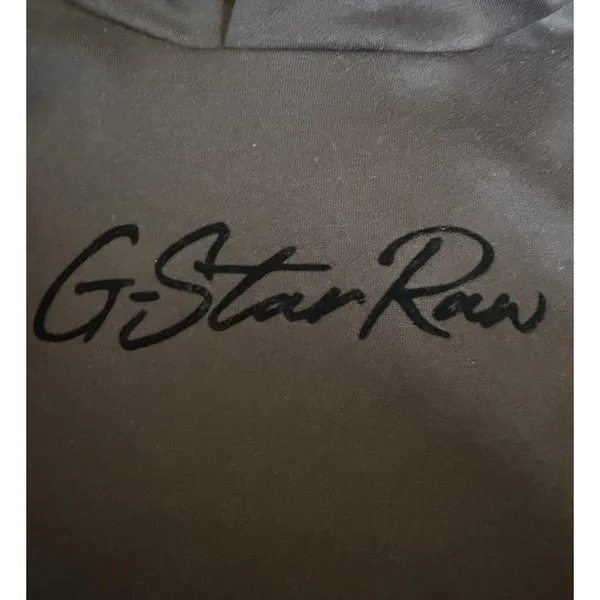 G-Star RAW Black Logo Hoodie Sweatshirt Dress NWT Women’s Extra Small Streetwear - Image 4