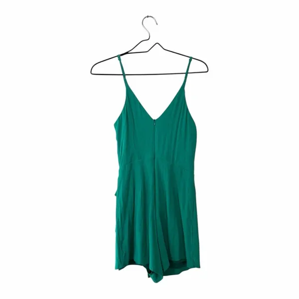 superdown Green Karen Wrap Romper Women’s Size Small Revolve Beach - Image 3