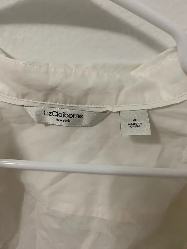 LizClaiborne white button up - Image 2