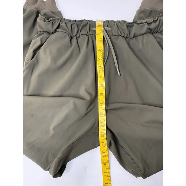 Lululemon Womens Size 8 Dark Olive Green Jogger Pants Athleisure High Rise Gym‎ - Image 3