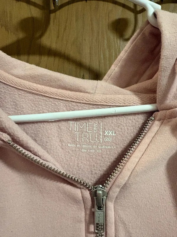 Time & Tru Zip up hoodie - Image 2