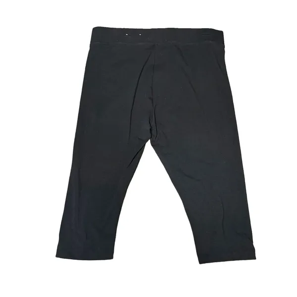 Soma Sonoma Black Cropped Leggings Mid Rise Size XL Womens Pull on Cotton Blend - Image 3