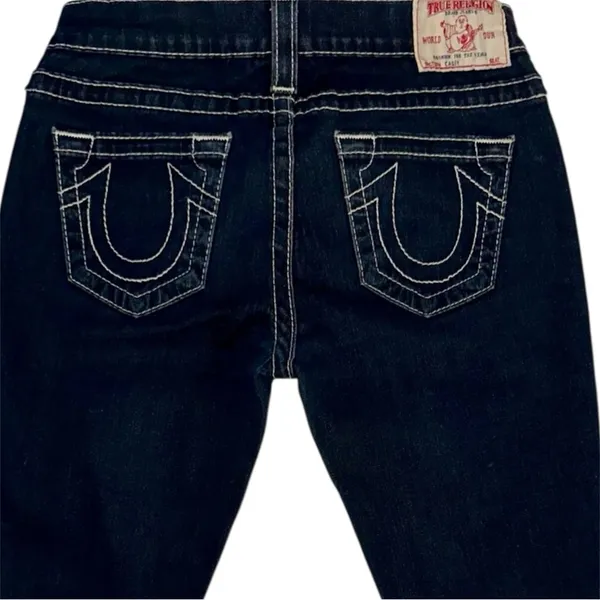 Authentic True Religion - Joey Y2K Dark Wash Jeans Size 27 – Iconic Horseshoe Stitch - Image 3