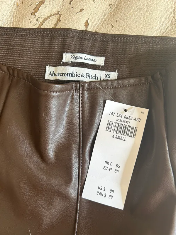 Abercrombie Vegan Leather Pants - Image 3