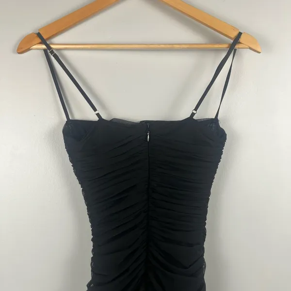 House of CB Black Fornarina Mesh Organza Dress Size extra small - Image 9